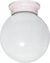 Nuvo 60/6033 - 1 Light - 6&#34; - Ceiling Fixture - White Ball; Color retail packaging