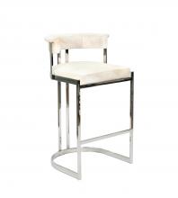  1023BAR/CH/GREY - Chrome Living Room Furniture