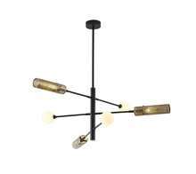 Bethel International Canada AV75C45G - Chandelier Black and Gold