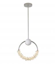  BU08P15CH - Stainless Steel & Crystal LED Pendant