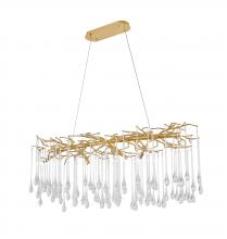  CN02C47G - Aluminum & Glass Chandelier