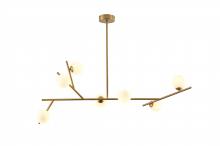  DC07C41G - Steel & Glass Chandelier