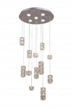  DIN02C19CH - Chrome LED Chandelier