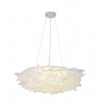  DLS106C30W - Iron & Acrylic Chandelier