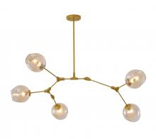  DLS56C59G - Metal & Glass Chandelier