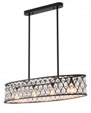  DU163C35B - Metal & Crystal Chandelier