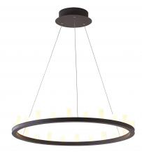 Bethel International Canada FIT31C31C - Coffee Brown LED Chandelier