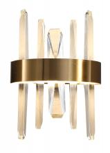  FT73W12G - Stainless Steel & Crystal LED Wall Sconce