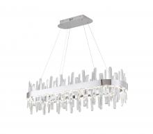 Bethel International Canada FT74C40CR - Stainless Steel & Crystal LED Chandelier