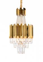  GL405C16G - Stainless Steel & Crystal Chandelier