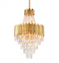  GL407C24G - Stainless Steel & Crystal Chandelier