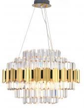  GL417C24G - Stainless Steel & Crystal Chandelier