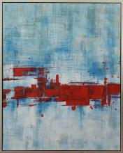  JA62HG4050S - Blue & Red Art Painting