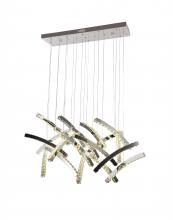  JP10 - Chrome LED Chandelier