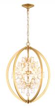  LA10C18AB - Metal & Crystal Chandelier