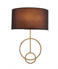  LA38W14SB - Metal & Fabric Wall Sconce