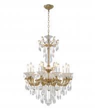  LA50C28BR - Antique Brass Chandelier