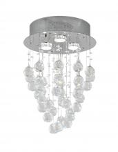  LX03 - Metal & Crystal Flush Mount