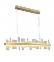 Bethel International Canada MAT04C59G - Brushed Gold LED Chandelier