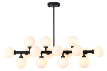  MU29BLK - Metal & Glass Chandelier