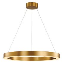  MU30A - Antique Brass LED Chandelier