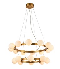  MU62 - Antique Brass Chandelier