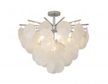  TD31C30CH - Iron & Glass Semi Flush Mount