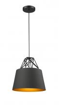  YS7703-1PS-BK - Black Single Pendant Lighting