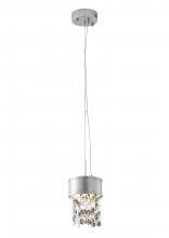  ZL13S-SLV - Metal & Crystal LED Pendant