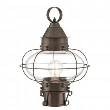  1321-BR-CL - Cottage Onion 14.75'' High 1-Light Outdoor Post Light - Bronze