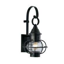  1613-BL-CL - Classic Onion 17.75'' High 1-Light Outdoor Sconce - Black