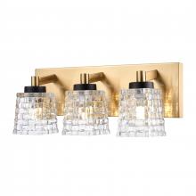 ELK Home 18612/3 - Candace 15.75&#39;&#39; Wide 3-Light Vanity Light - Satin Brass with Matte Black