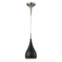  31341/1OB - Lindsey 1-Light Mini Pendant in Satin Nickel with Oiled Bronze Shade