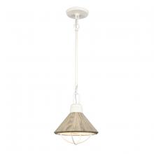 ELK Home 63156/1 - Cape May 9&#39;&#39; Wide 1-Light Mini Pendant - White Coral