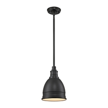  66860/1 - Carolton 1-Light Mini Pendant in Oil Rubbed Bronze with Matching Shade