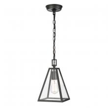  68203/1 - Tangent 7'' Wide 1-Light Mini Pendant - Matte black