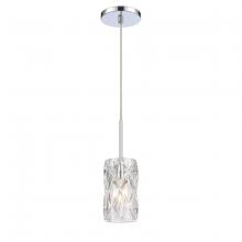 ELK Home 82196/1 - Forma de Crystal 4&#39;&#39; Wide 1-Light Mini Pendant - Polished Chrome