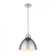  89660/1 - Somerville 12'' Wide 1-Light Pendant - Polished Nickel