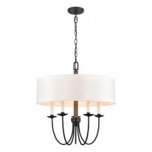  89706/5 - Neville 23'' Wide 5-Light Chandelier - Charcoal Black