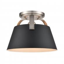 ELK Home 90170/1 - Jepson 9.5&#39;&#39; Wide 1-Light Semi Flush Mount - Matte Black