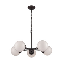  CN120521 - Thomas - Beckett 26'' Wide 5-Light Chandelier - Oil Rubbed Bronze