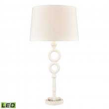 ELK Home D4697-LED - Hammered Home 33&#39;&#39; High 1-Light Table Lamp - Matte White - Includes LED Bulb