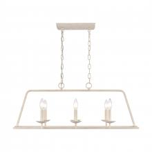  EC89685/6 - Joanie 34'' Wide 6-Light Linear Chandelier - Antique White