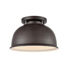 ELK Home EN130136 - Thomas - Cedar Park 13&#39;&#39; Wide 1-Light Outdoor Flush Mount - Oil Rubbed Bronze