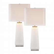 ELK Home S0019-10287/S2 - Luke 34.5&#39;&#39; High 1-Light Table Lamp - Set of 2 White