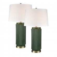 ELK Home S0019-10295/S2 - Knox 30&#39;&#39; High 1-Light Table Lamp - Set of 2 Dark Green