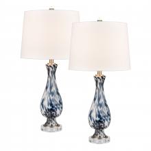 ELK Home S0019-9475/S2 - Cordelia Sound 30&#39;&#39; High 1-Light Table Lamp - Set of 2 Blue