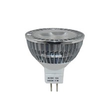  BUL-3W-MR16-FL-CL-12V - 3W LED MR16 3000K 12V Bulb Clear