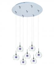  E93772-21SN - Starburst 7-Light RapidJack Pendant and Canopy