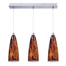  E94843-102SN - Amber Lava-Linear Pendant